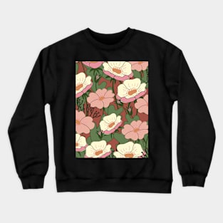 Wildflower Wall - Terracotta Crewneck Sweatshirt